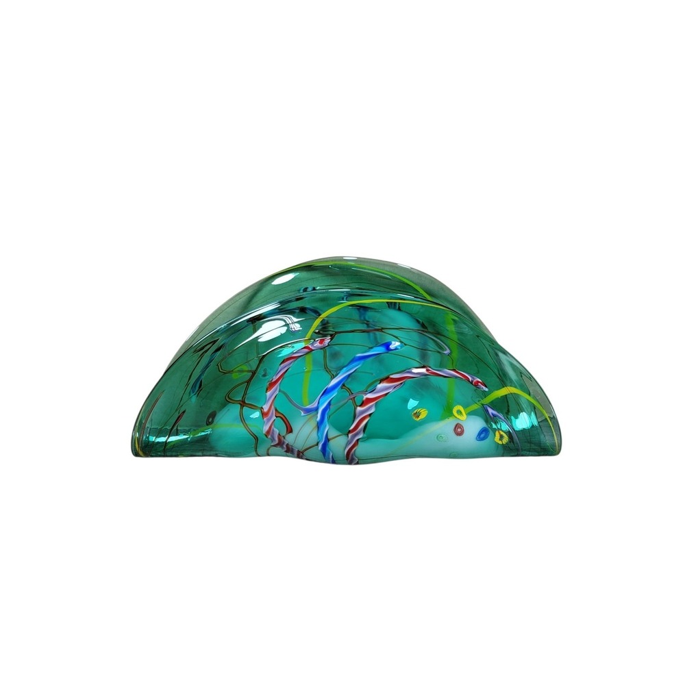 VIZ Art Glass Colllestions Contemporary Murino Blown Glass Fan Design